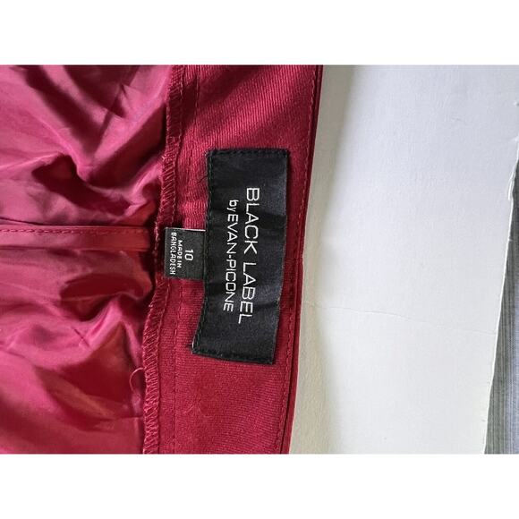 Black Label By EVAN-PICONE Pants Red Size 10 Wide Leg Career Work Casual - Picture 3 of 9